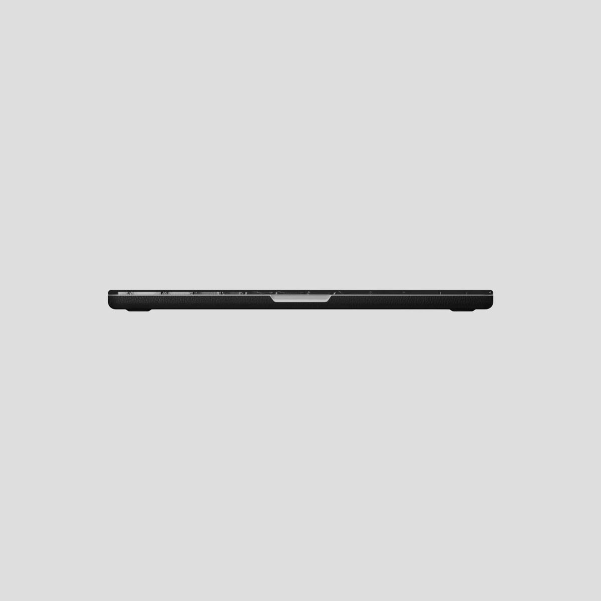 Black Case For MacBook Air 13-inch (2022 / 2024) Alligator with Gold Metal -5 | Black-Gold