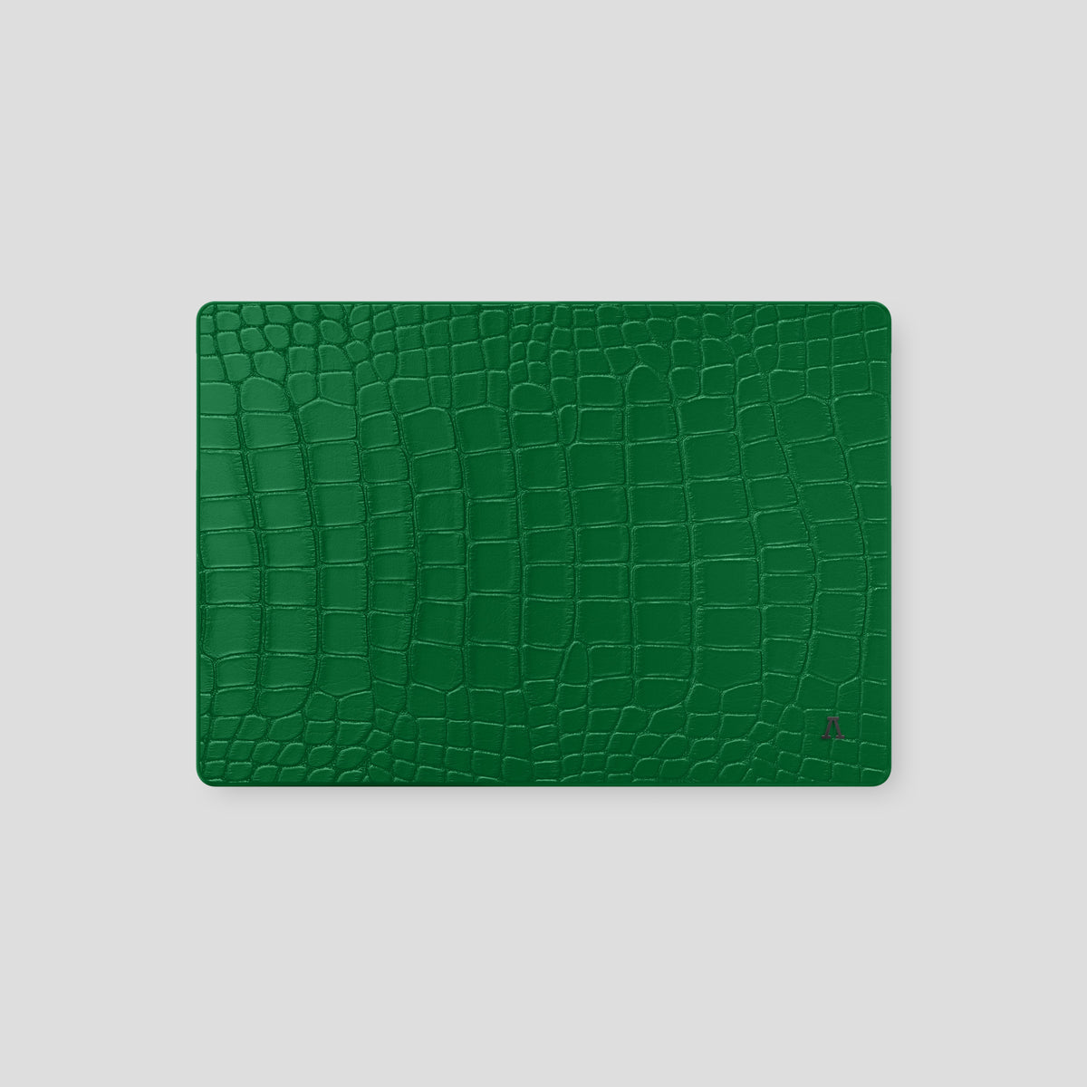Green MacBook Pro 14-inch (2021 / 2023) Case In Alligator with Black Metal -2 | Green-Black