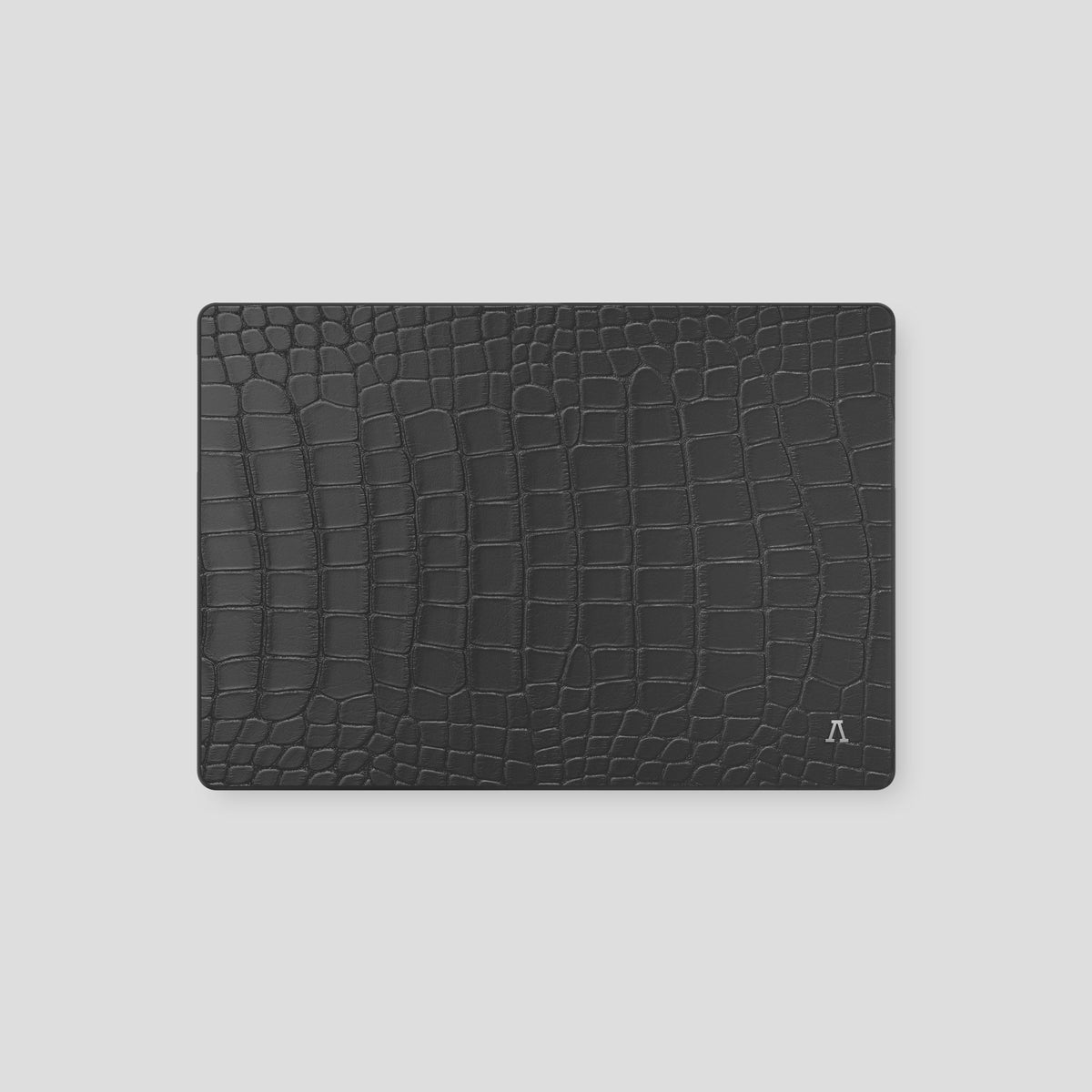 Grey Case For MacBook Air 13-inch (2022 / 2024) Alligator with Steel Metal -2 | Grey-Steel