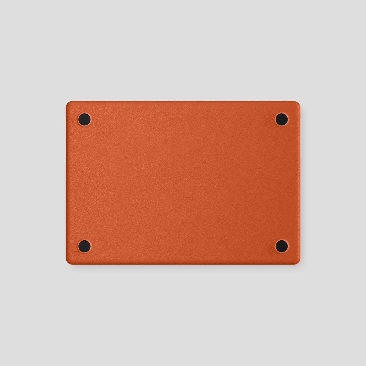 Orange Case For MacBook Air 13-inch (2022 / 2024) Alligator with Gold Metal -3 | Orange-Gold