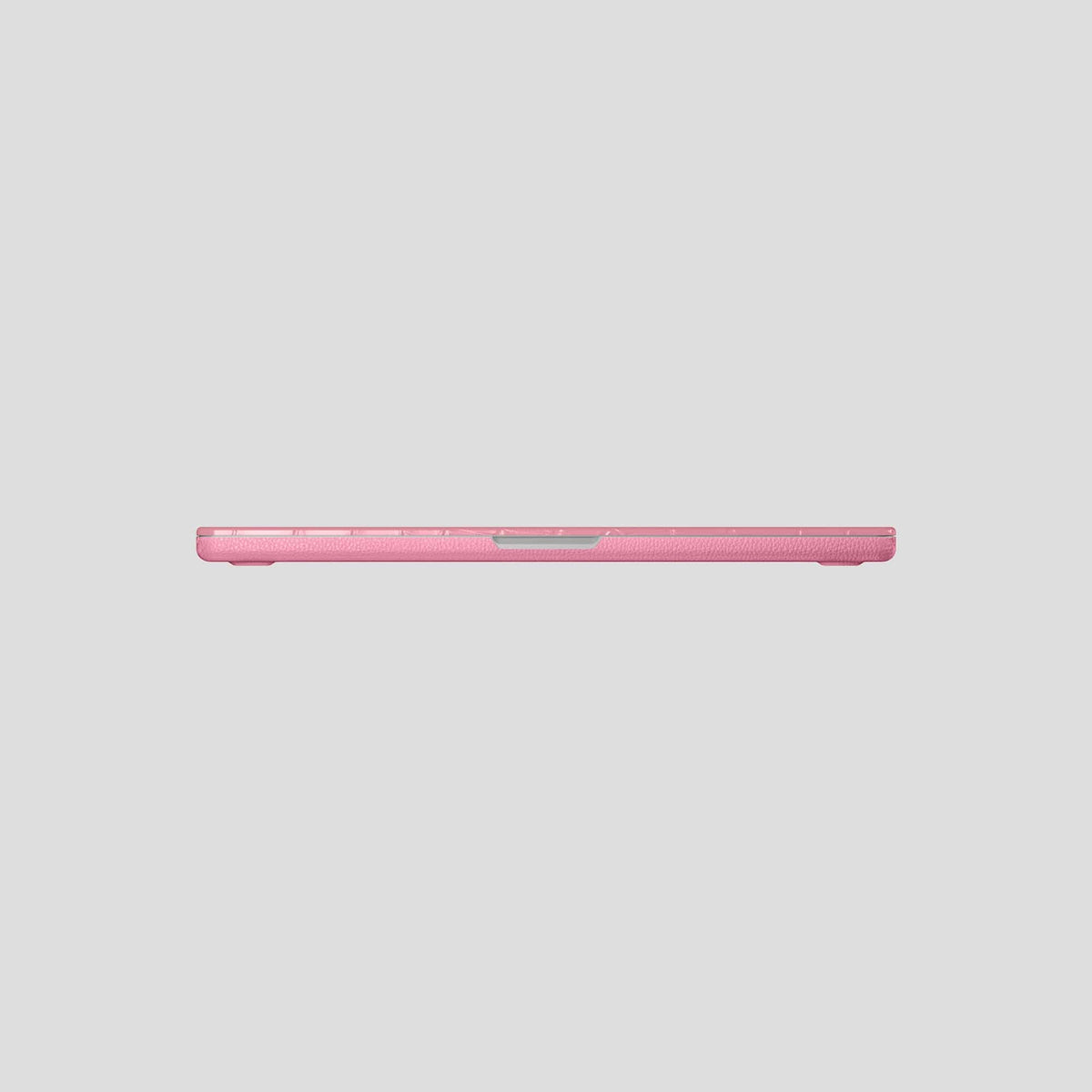 Pink Case For MacBook Air 13-inch (2022 / 2024) Alligator with Black Metal -5 | Pink-Black