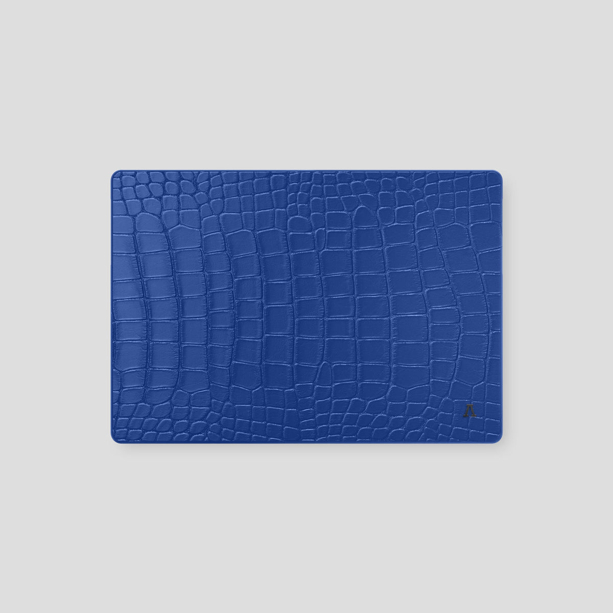 Royal Blue Case For MacBook Air 13-inch (2022 / 2024) Alligator with Black Metal -2 | Royal-Blue-Black