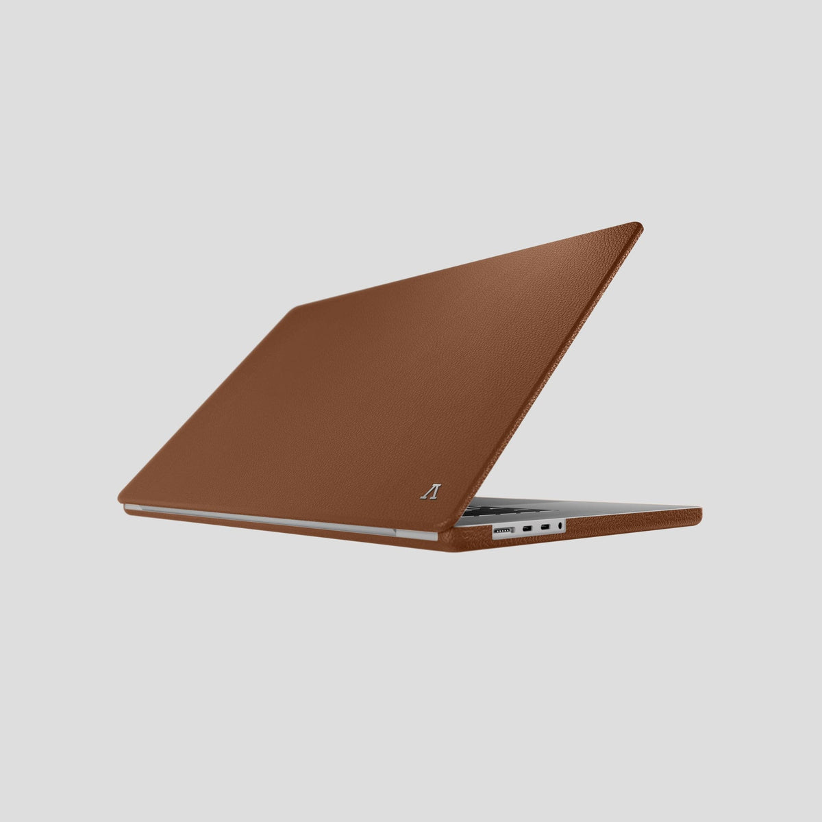 Caramel Case For MacBook Air 13-inch (2022 / 2024) Calf with Steel Metal -1 | Caramel-Steel