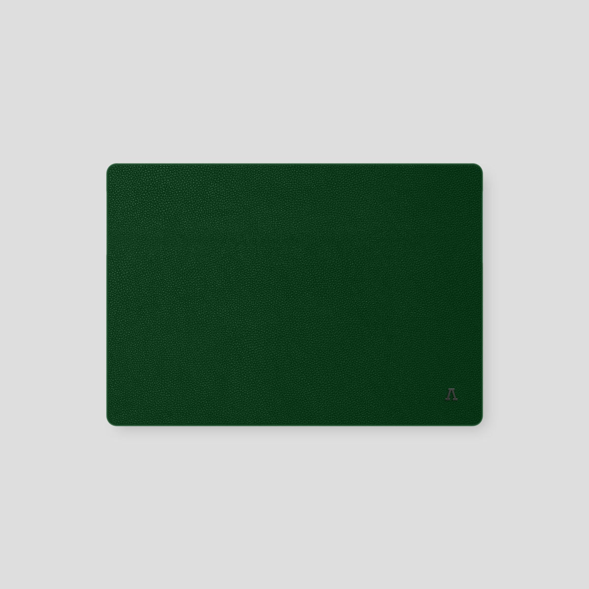 Dark Green Case For MacBook Air 13-inch (2022 / 2024) Calf with Black Metal -2 | Dark-Green-Black