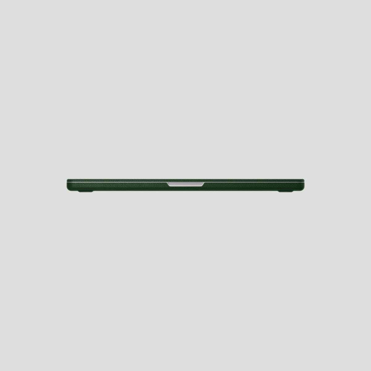 Dark Green Case For MacBook Air 13-inch (2022 / 2024) Calf with Black Metal -5 | Dark-Green-Black