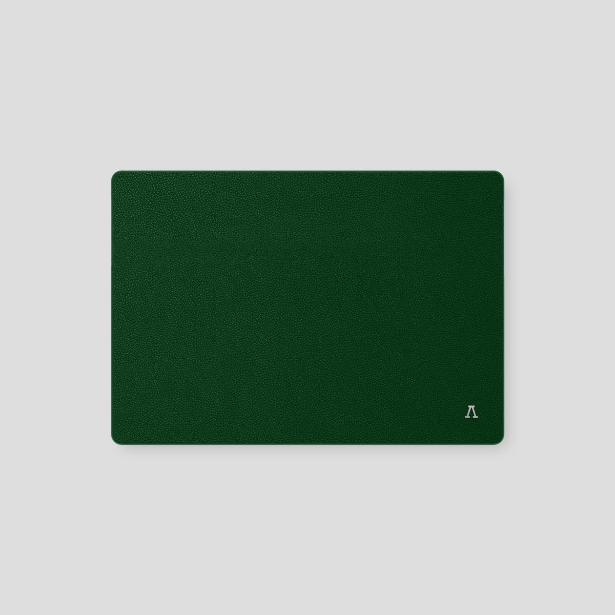 Dark Green Case For MacBook Air 13-inch (2022 / 2024) Calf with Steel Metal -2 | Dark-Green-Steel