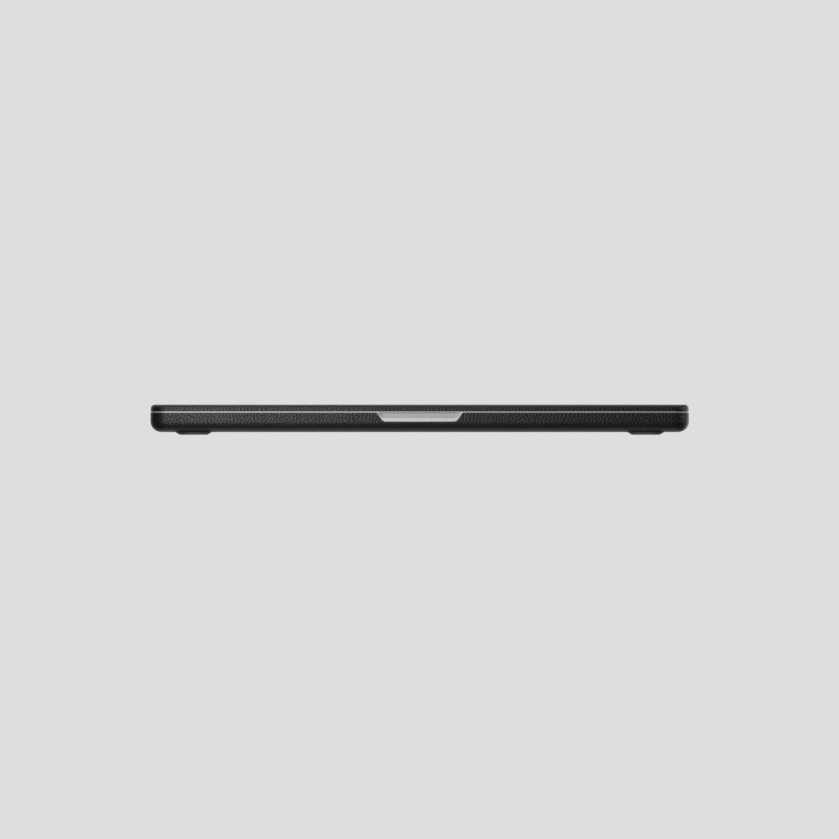 Black Case For MacBook Air 13-inch (2022 / 2024) Calf with Gold Metal -5 | Black-Gold