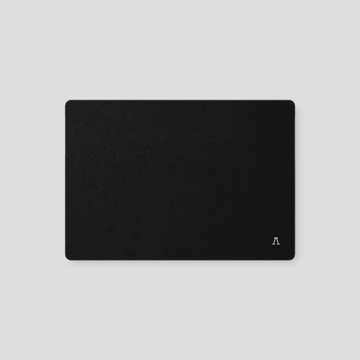 Black Case For MacBook Air 13-inch (2022 / 2024) Calf with Steel Metal -2 | Black-Steel