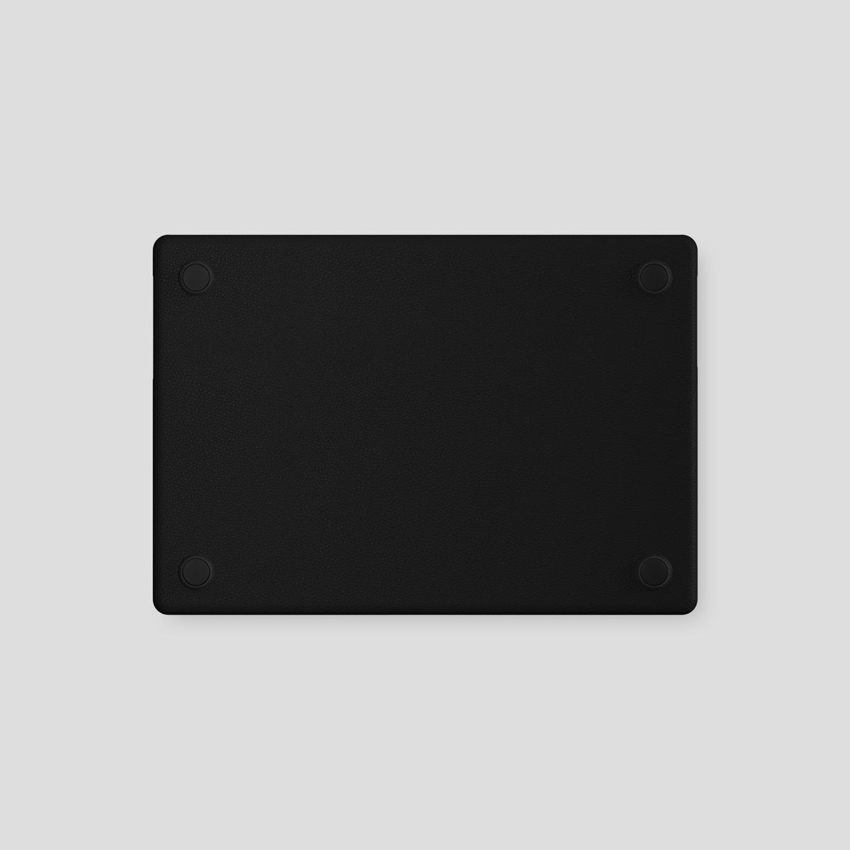 Black Case For MacBook Air 13-inch (2022 / 2024) Calf with Steel Metal -3 | Black-Steel