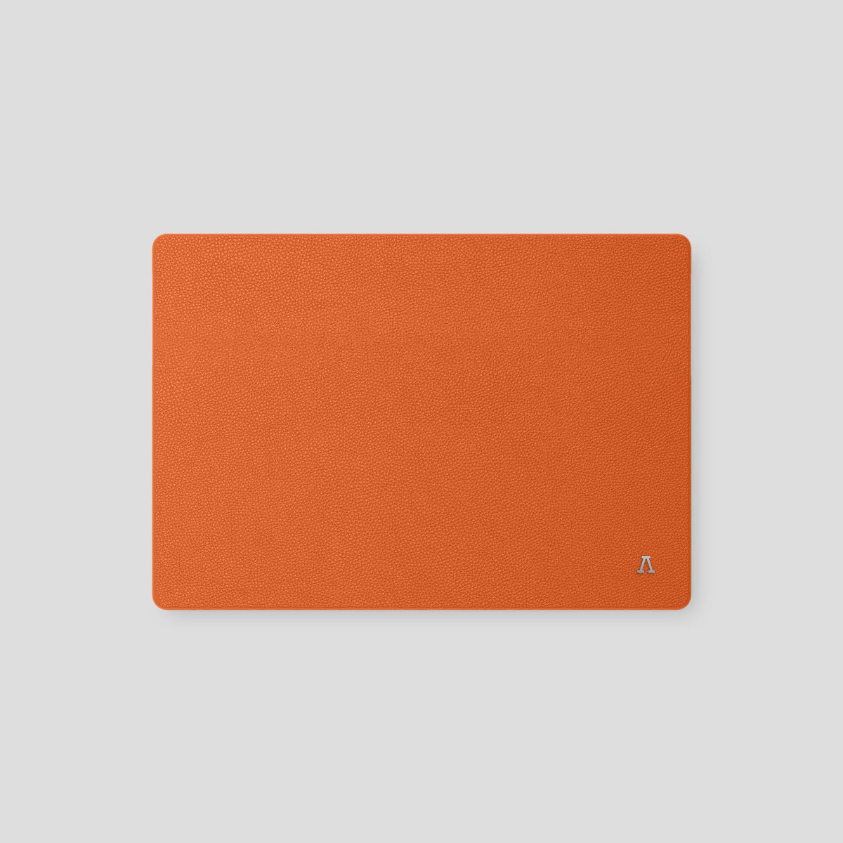 Orange Case For MacBook Air 13-inch (2022 / 2024) Calf with Steel Metal -2 | Orange-Steel