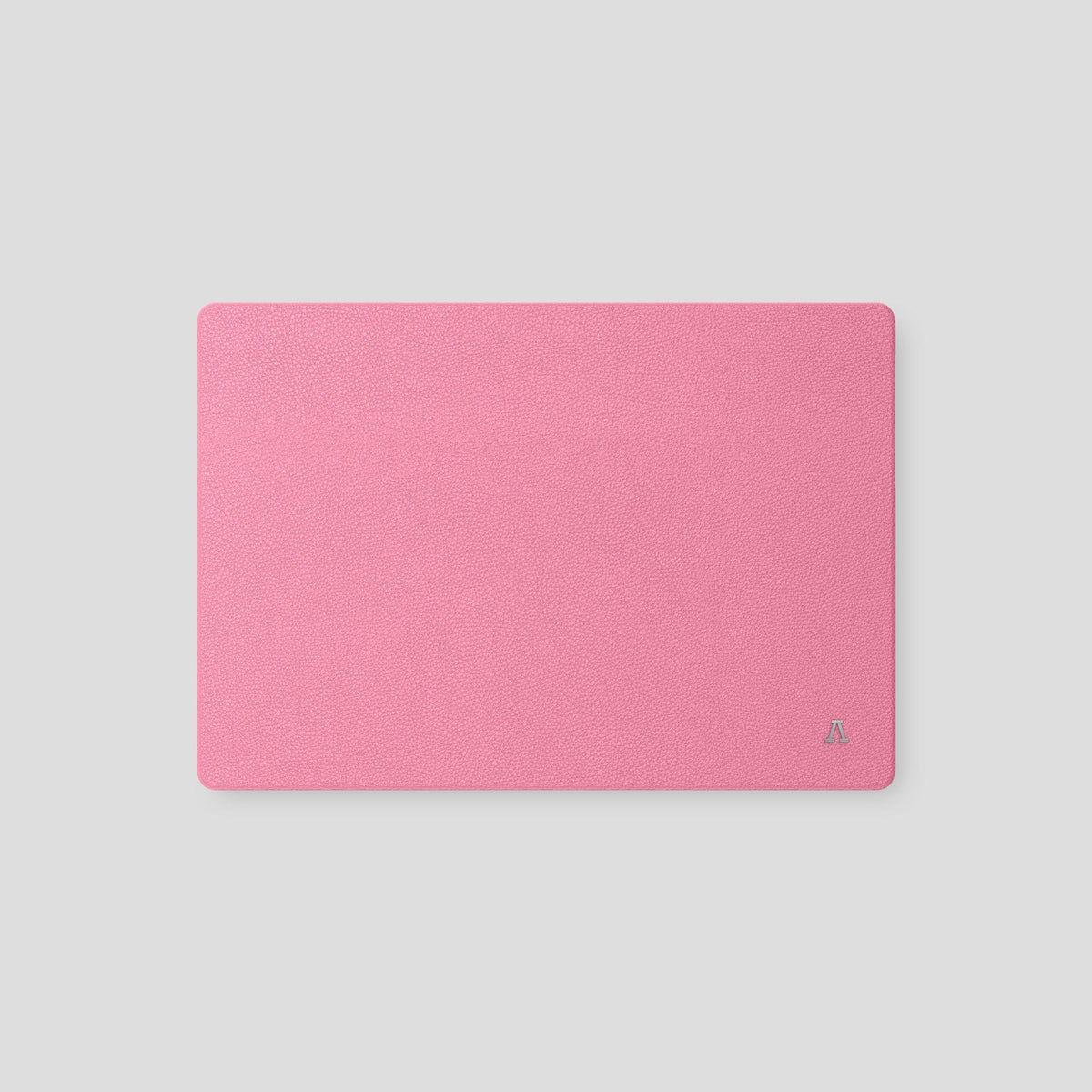 Pink Case For MacBook Air 13-inch (2022 / 2024) Calf with Steel Metal -2 | Pink-Steel
