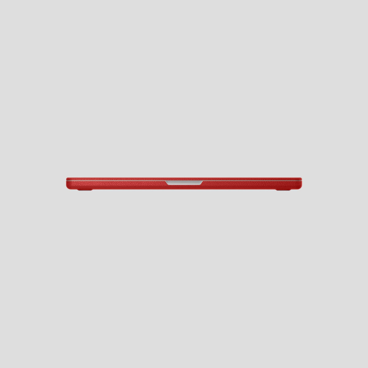 Red Case For MacBook Air 13-inch (2022 / 2024) Calf with Steel Metal -5 | Red-Steel