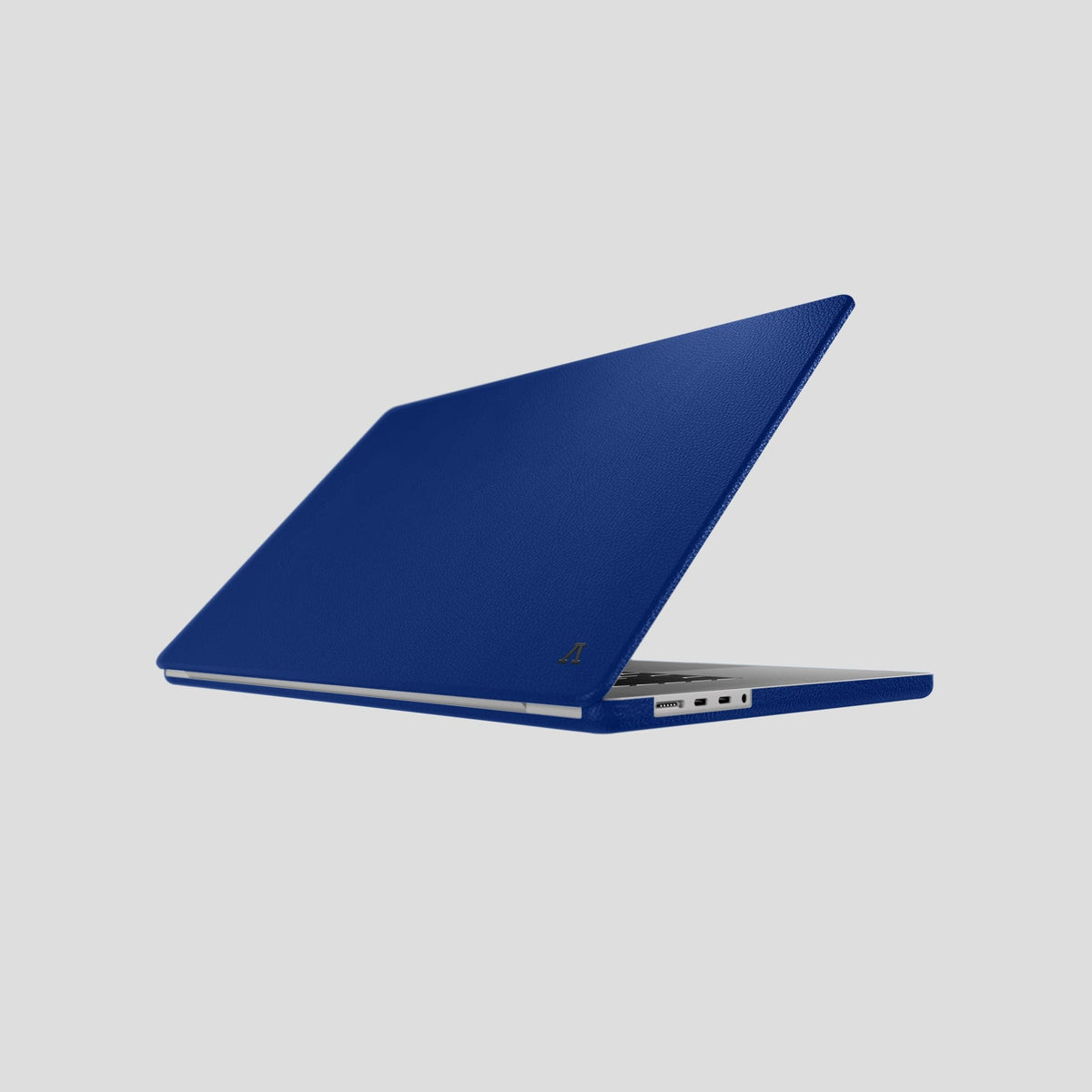 Royal Blue Case For MacBook Air 13-inch (2022 / 2024) Calf with Black Metal -1 | Royal-Blue-Black