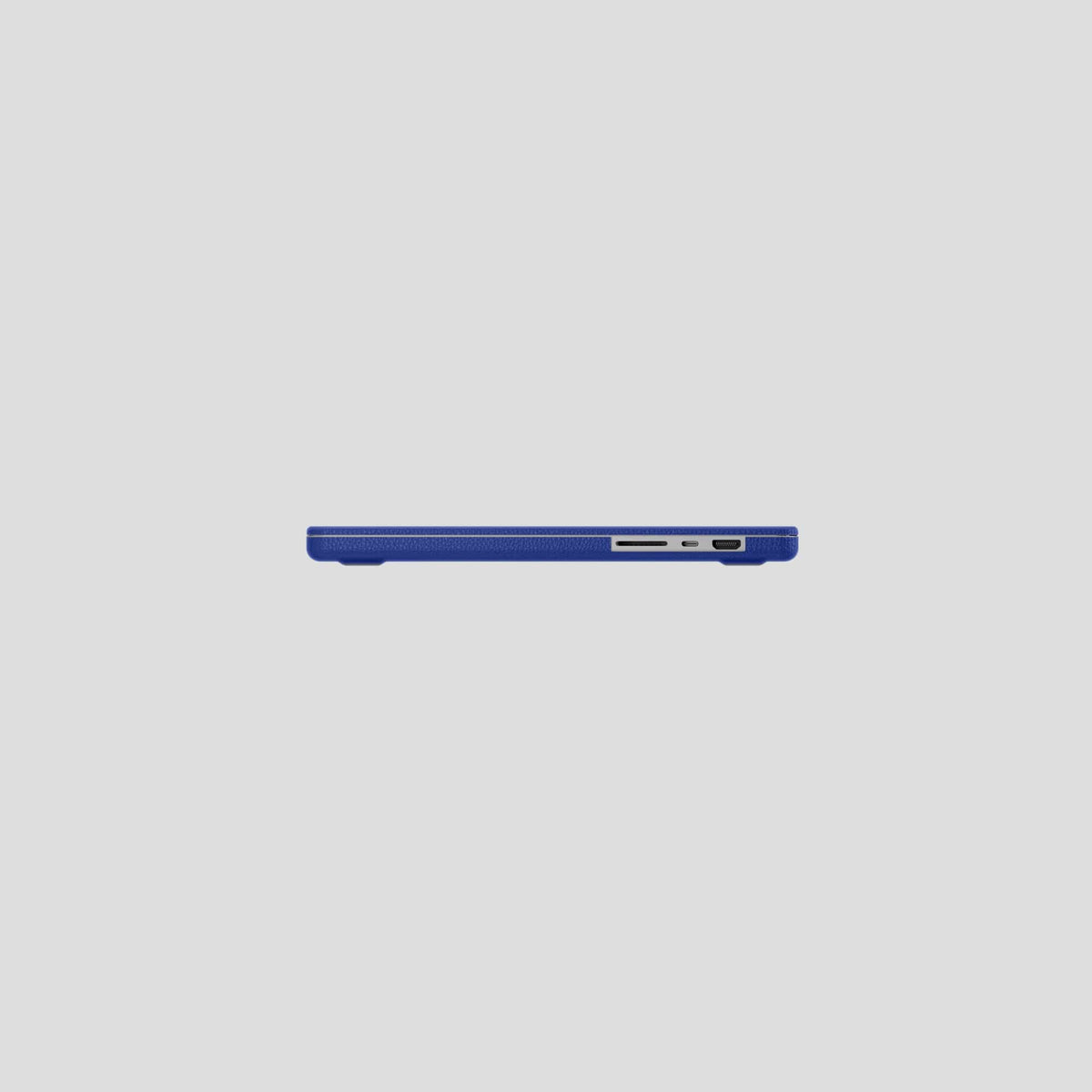 Royal Blue Case For MacBook Air 13-inch (2022 / 2024) Calf with Black Metal -6 | Royal-Blue-Black