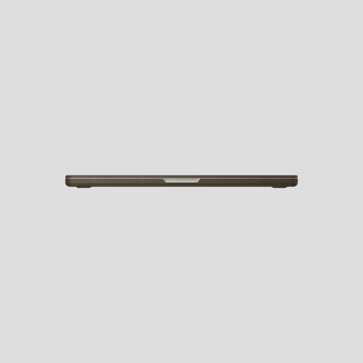 Taupe Case For MacBook Air 13-inch (2022 / 2024) Calf with Black Metal -5 | Taupe-Black