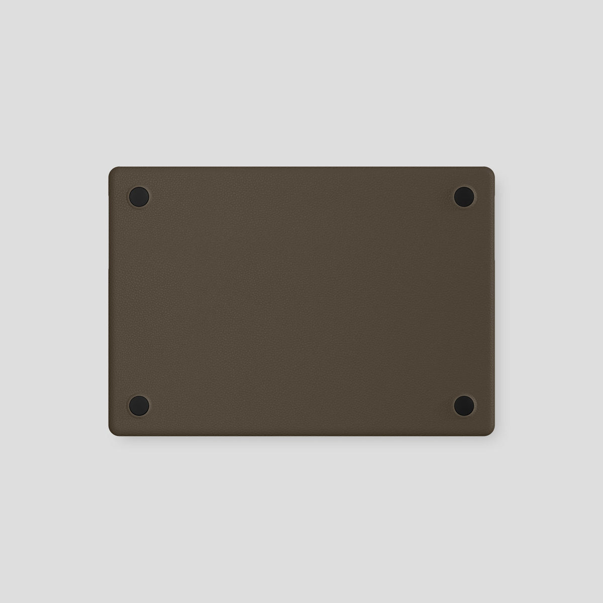 Taupe Case For MacBook Air 13-inch (2022 / 2024) Calf with Gold Metal -3 | Taupe-Gold