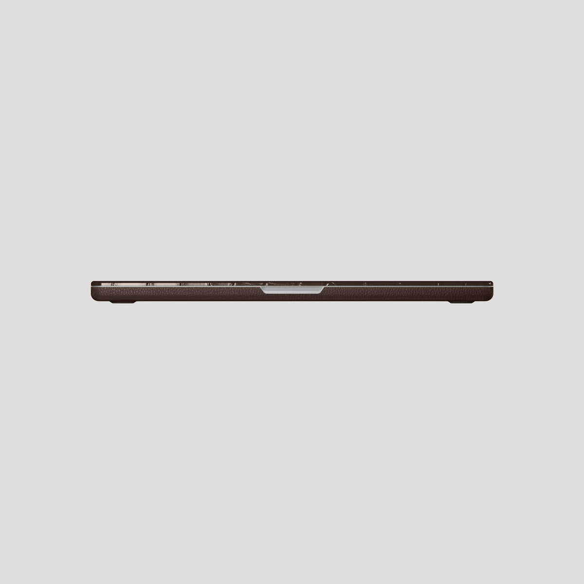Dark-Brown Case For MacBook Air 15-inch (2023 / 2024) Alligator with Black Metal -5 | Dark-Brown-Black