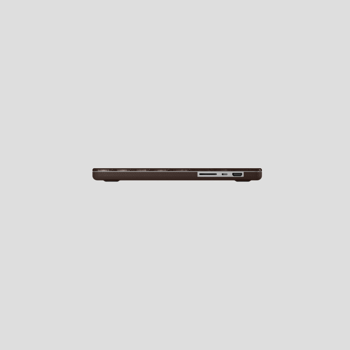 Dark-Brown Case MacBook Pro 16-inch In Alligator with Steel -6 | Dark-Brown-Steel