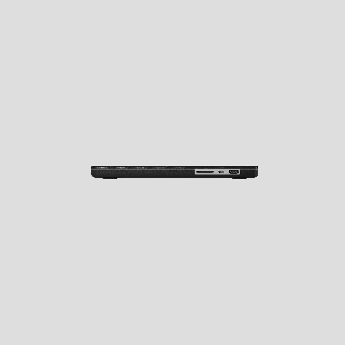 Black Case For MacBook Air 15-inch (2023 / 2024) Alligator with Black Metal -6 | Black-Black
