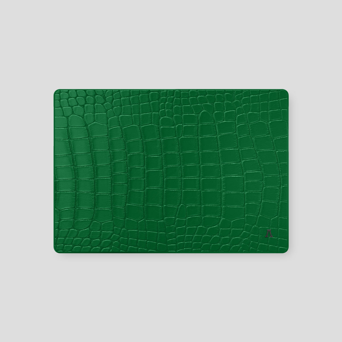 Green MacBook Pro 16-inch (2021 / 2023) Case In Alligator with Black Metal -2 | Green-Black