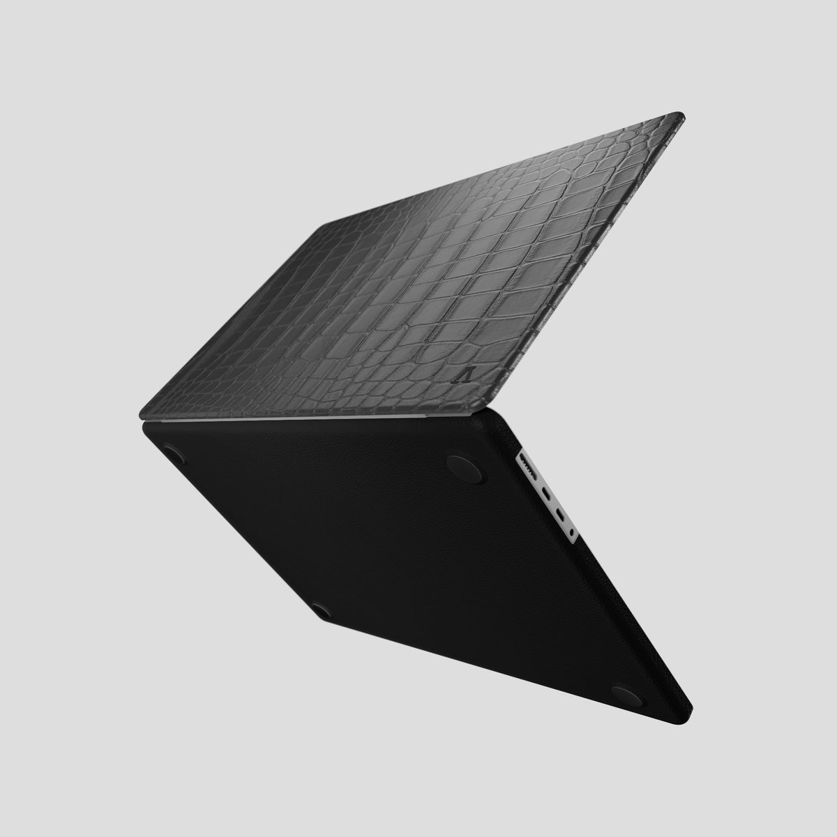 Grey Case MacBook Pro 16-inch In Alligator with Black Metal -4 | Grey-Black