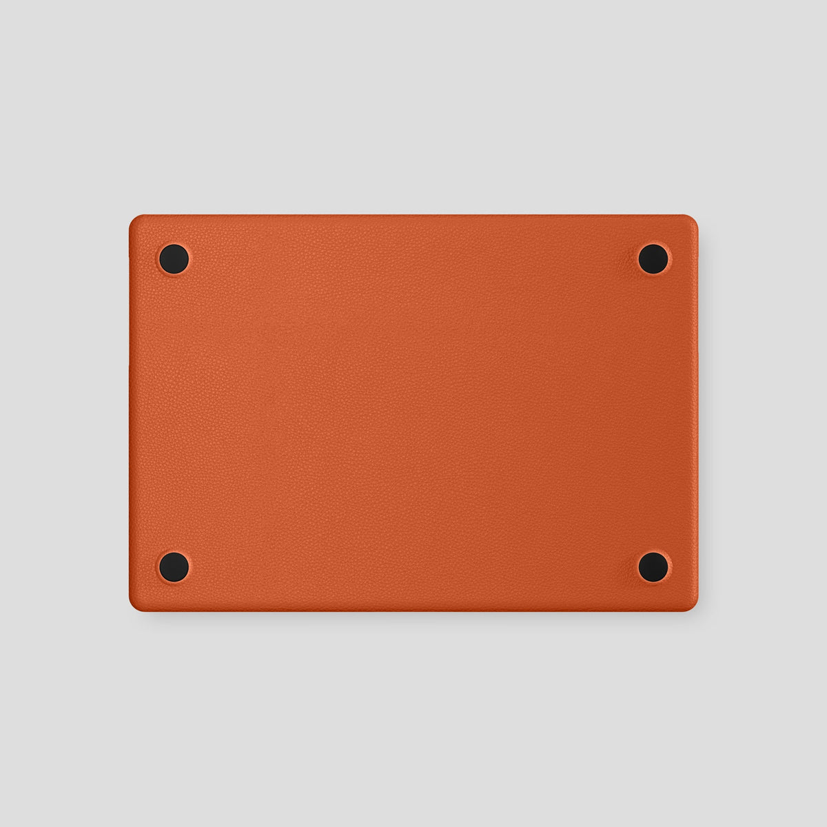 Orange Case For MacBook Air 15-inch (2023 / 2024) Alligator with Black Metal -3 | Orange-Black