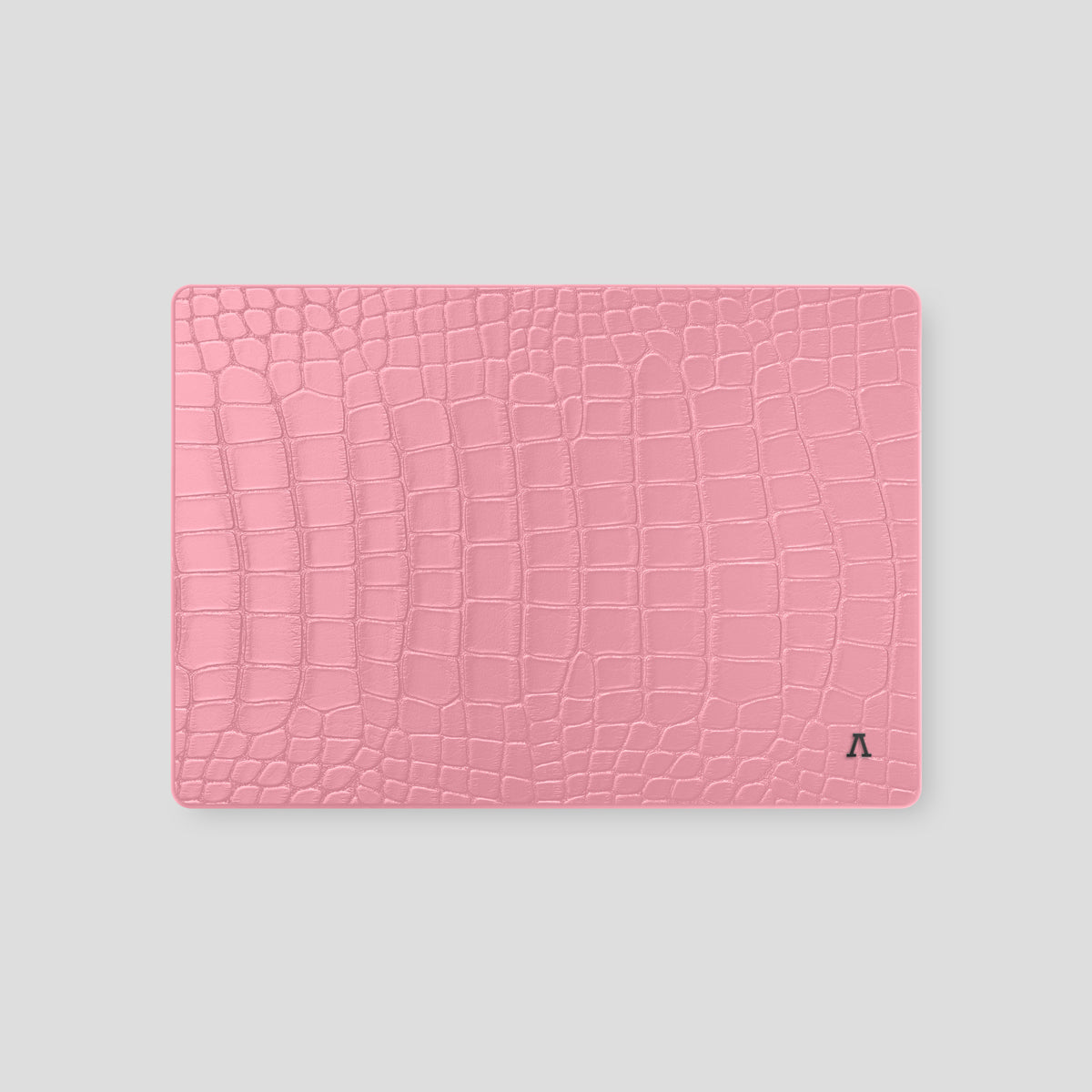Pink-Lagoon Case MacBook Pro 16-inch In Alligator with Black Metal -2 | Pink-Lagoon-Black