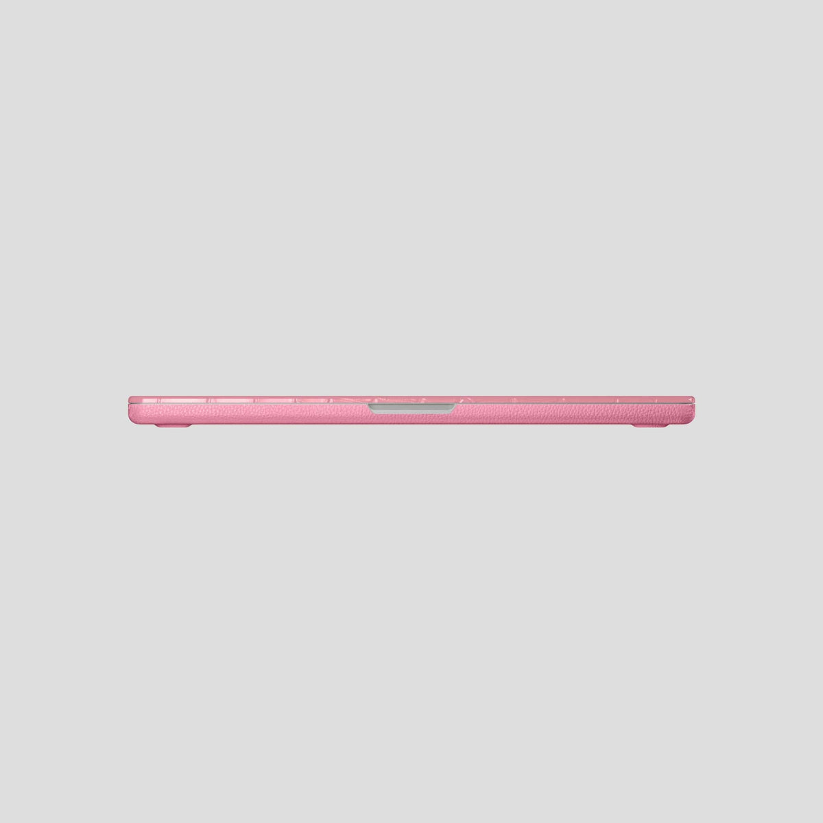 Pink Case For MacBook Air 15-inch (2023 / 2024) Alligator with Gold Metal -5 | Pink-Gold