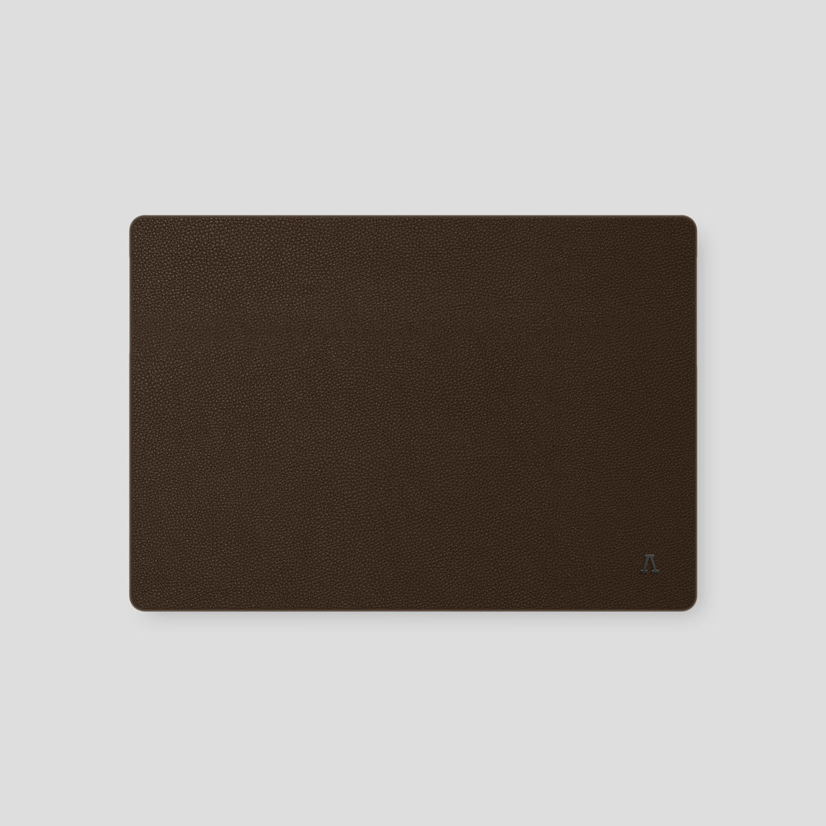 Dark Brown Case For For MacBook Air 15-inch (2023 / 2024) Calf with Black Metal -2 | Dark-Brown-Black