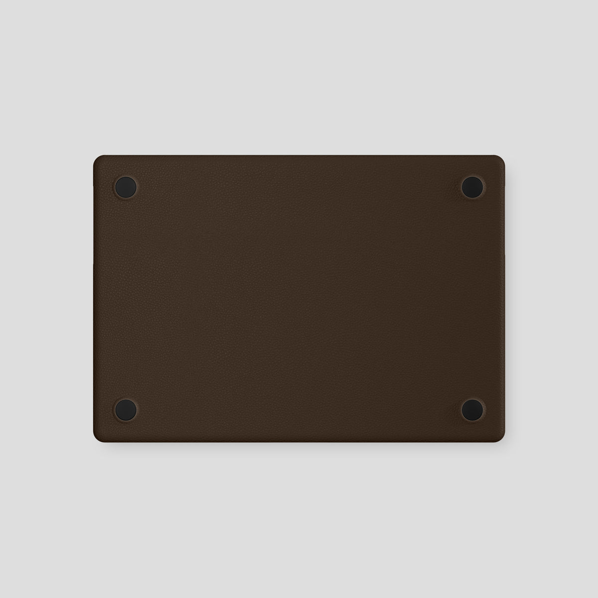 Dark Brown Case For For MacBook Pro 16 Calf with Black Metal -3 | Dark-Brown-Black