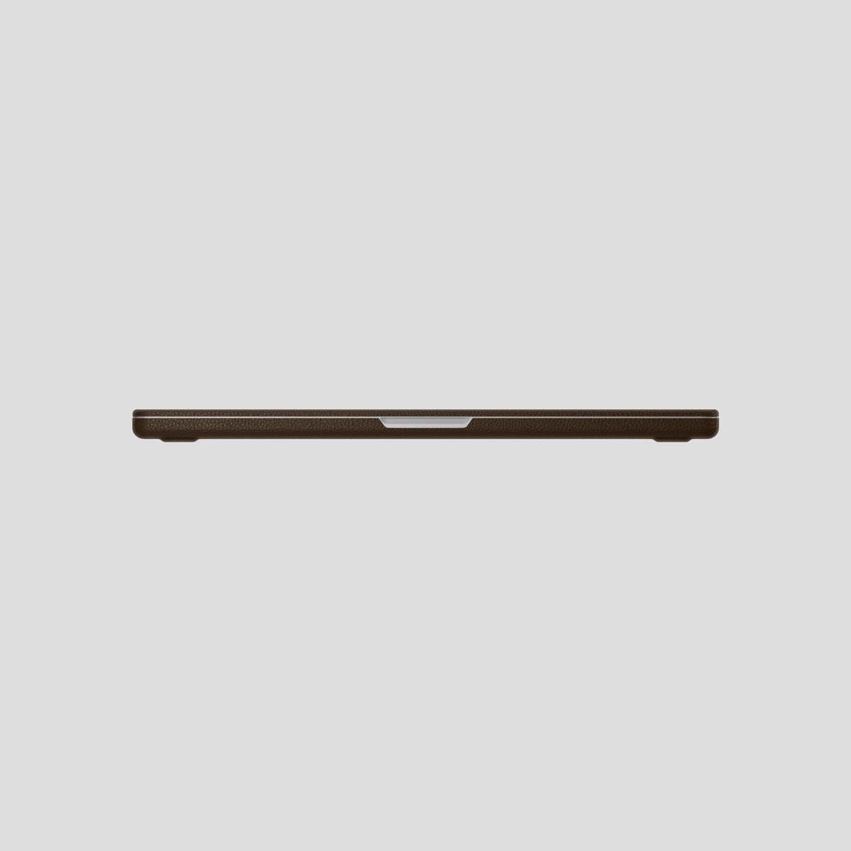 Dark Brown Case For For MacBook Pro 16 Calf with Steel Metal -5 | Dark-Brown-Steel