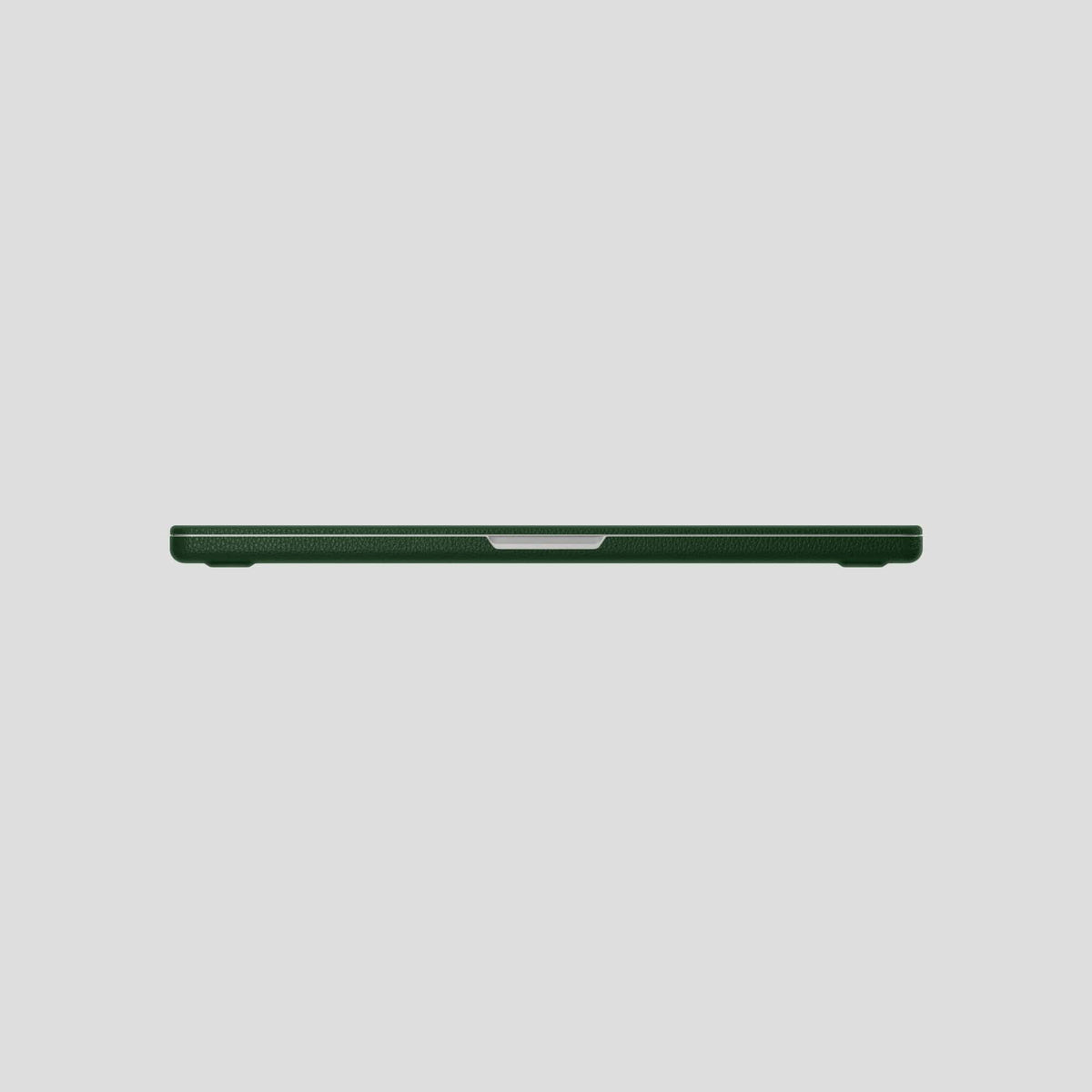 Dark Green Case For For MacBook Air 15-inch (2023 / 2024) Calf with Black Metal -5 | Dark-Green-Black