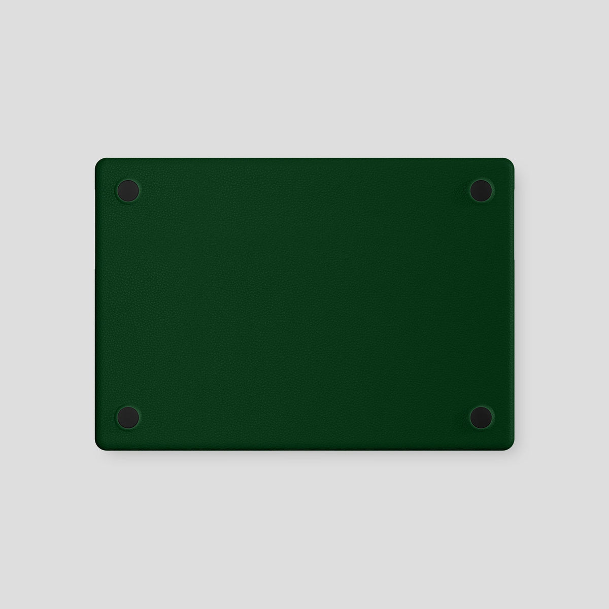 Dark Green Case For For MacBook Air 15-inch (2023 / 2024) Calf with Gold Metal -3 | Dark-Green-Gold