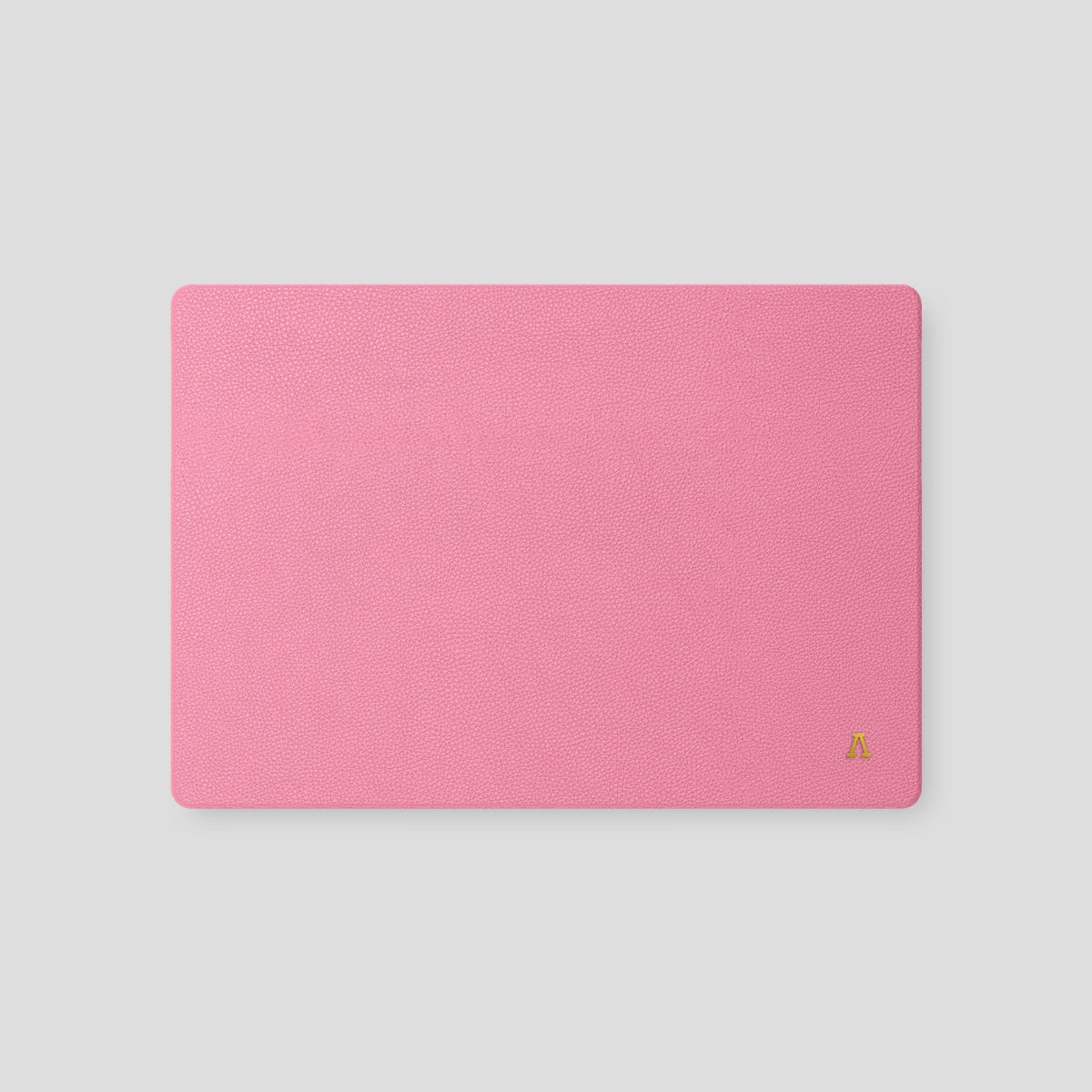 Pink Case For For MacBook Air 15-inch (2023 / 2024) Calf with Gold Metal -2 | Pink-Gold