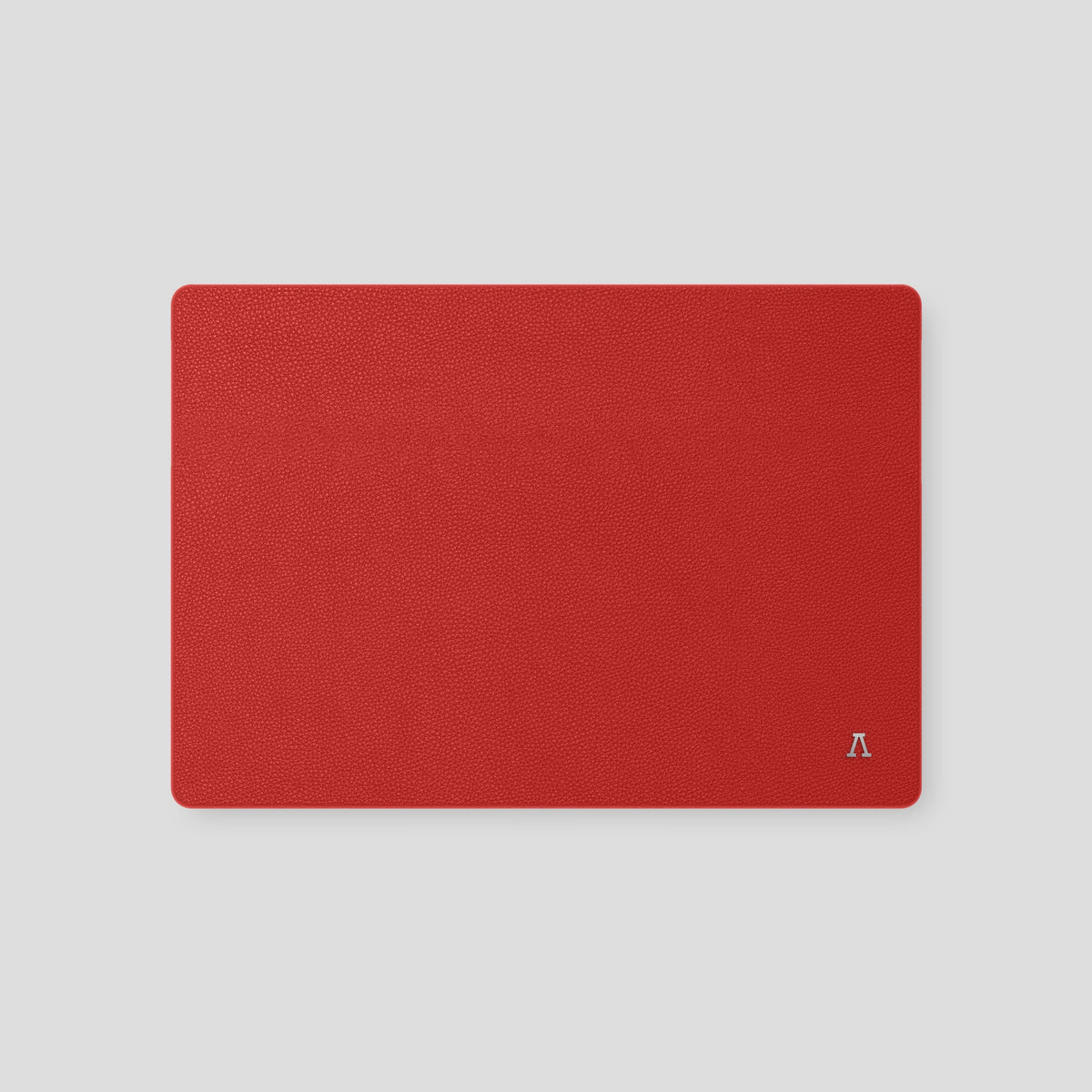 Red Case For For MacBook Air 15-inch (2023 / 2024) Calf with Steel Metal -2 | Red-Steel
