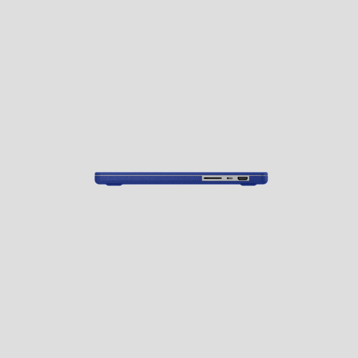 Royal Blue Case For For MacBook Air 15-inch (2023 / 2024) Calf with Black Metal -6 | Royal-Blue-Black