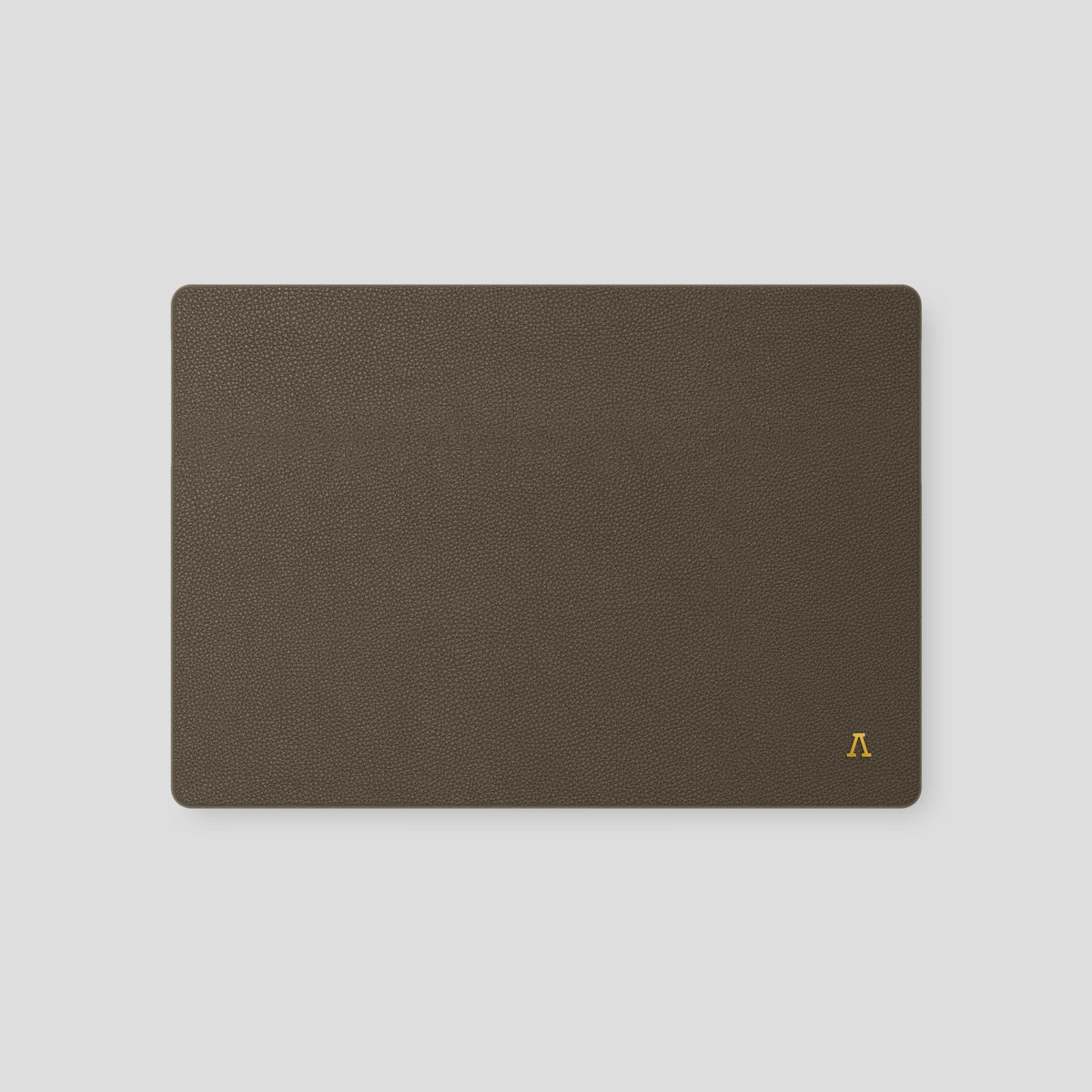 Taupe Case For For MacBook Air 15-inch (2023 / 2024) Calf with Gold Metal -2 | Taupe-Gold