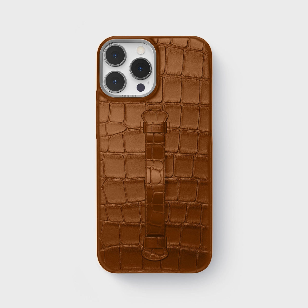 Honey iPhone 15 Pro Max Handle Case Alligator with Steel Metal -2 | Honey-Steel
