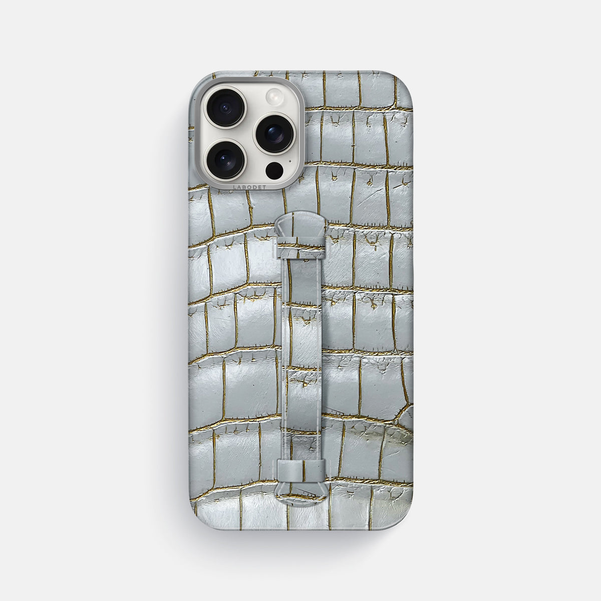 Arctic iPhone 16 Pro Max Center Handle Himalayan Crocodile with Steel Metal -2 | Arctic-Steel