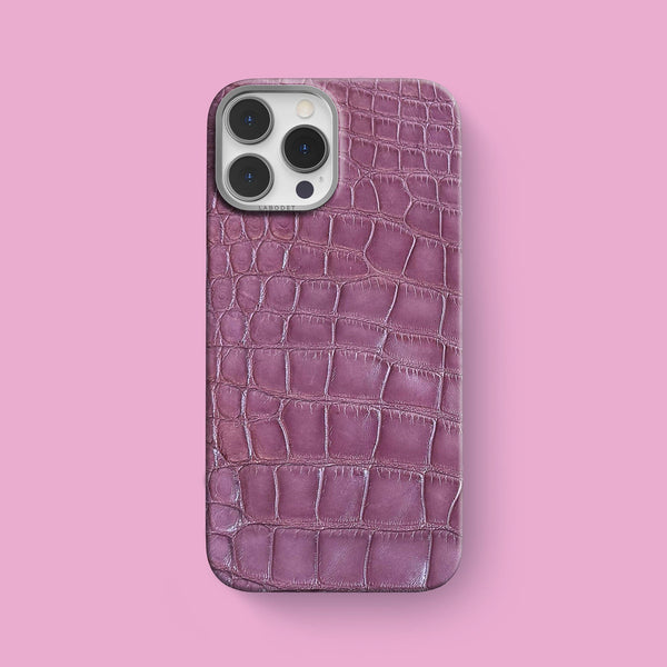 Classic Case 1/1 Lilac Flower For iPhone 15 Pro Max In Alligator