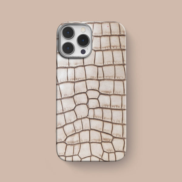 iPhone 15 Pro Max Classic Case 1/1 Cafe Creme Alligator | MagSafe