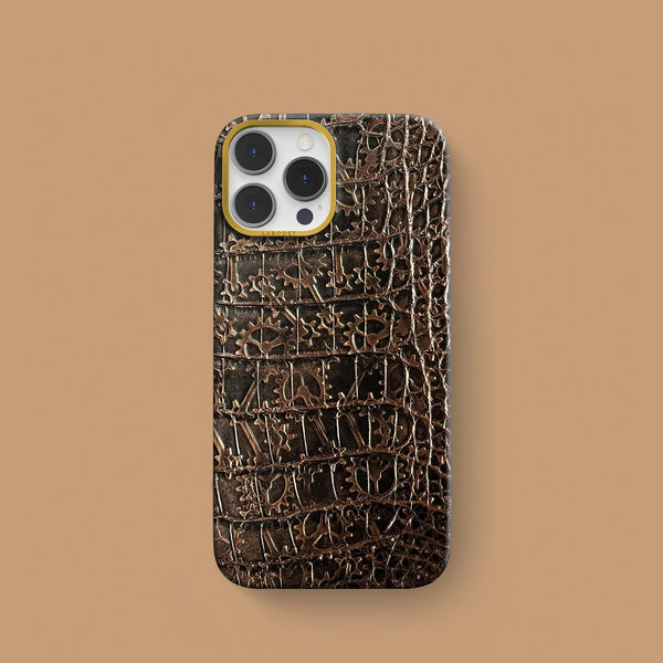 iPhone 15 Pro Classic Case 1/1 Horology Copper Alligator | MagSafe