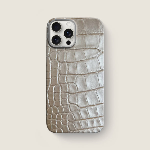 Classic Case 1/1 Pearly For iPhone 16 Pro Max In Alligator