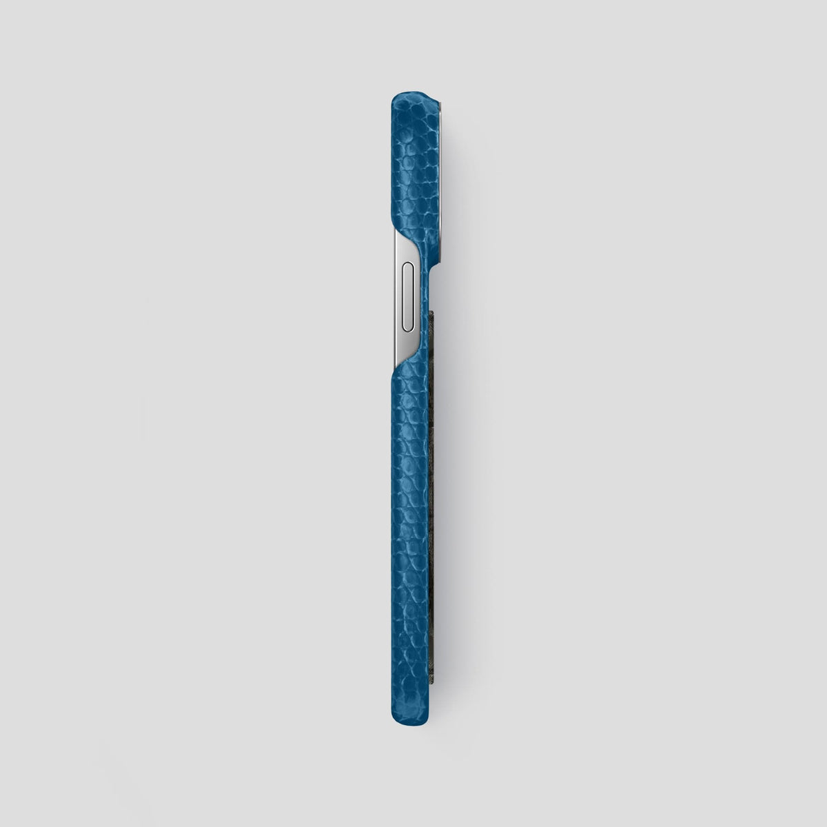 Blue iPhone 14 Pro Max Classic Case with Steel Metal -3 | Blue-Steel