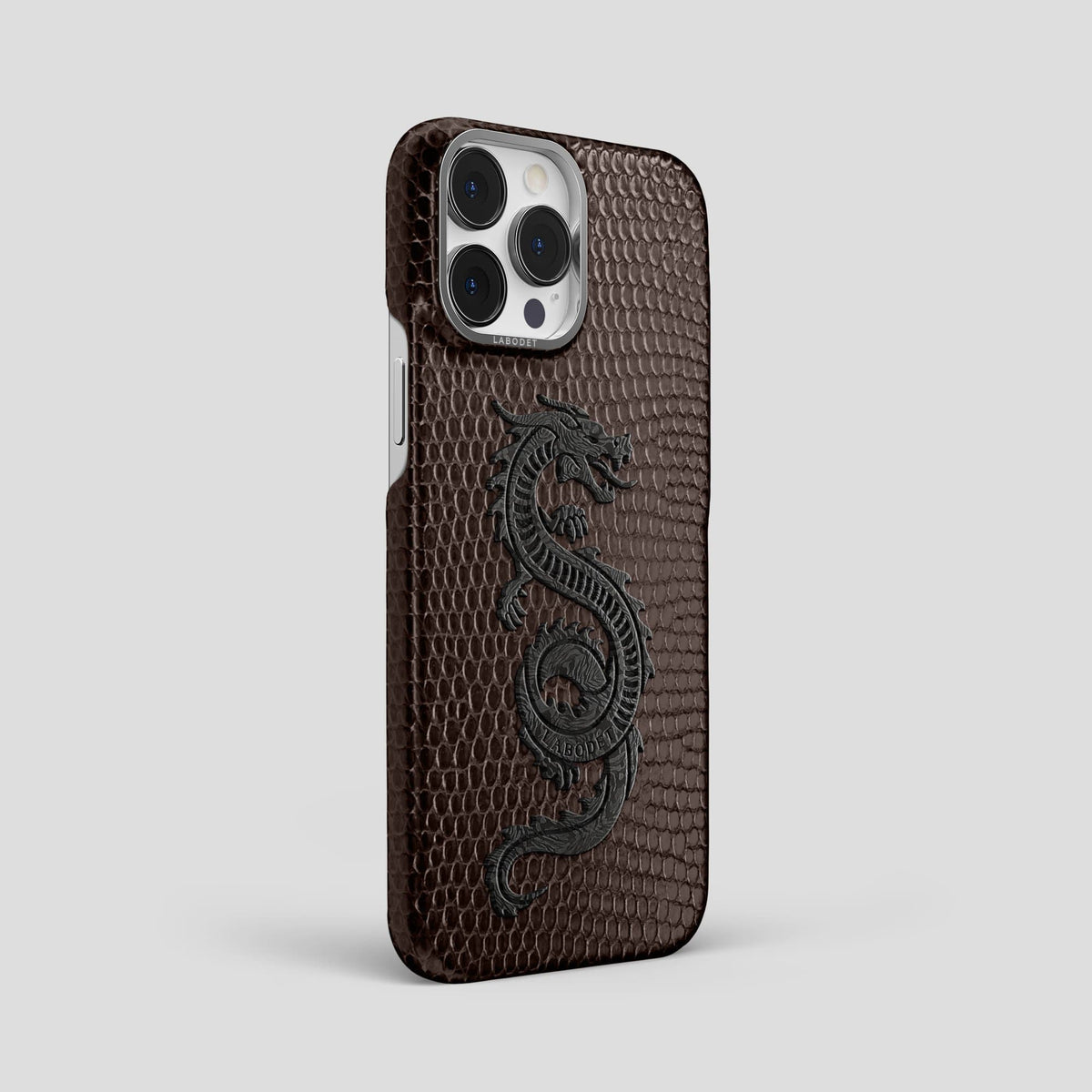 Brown iPhone 14 Pro Max Classic Case with Steel Metal -2 | Brown-Steel
