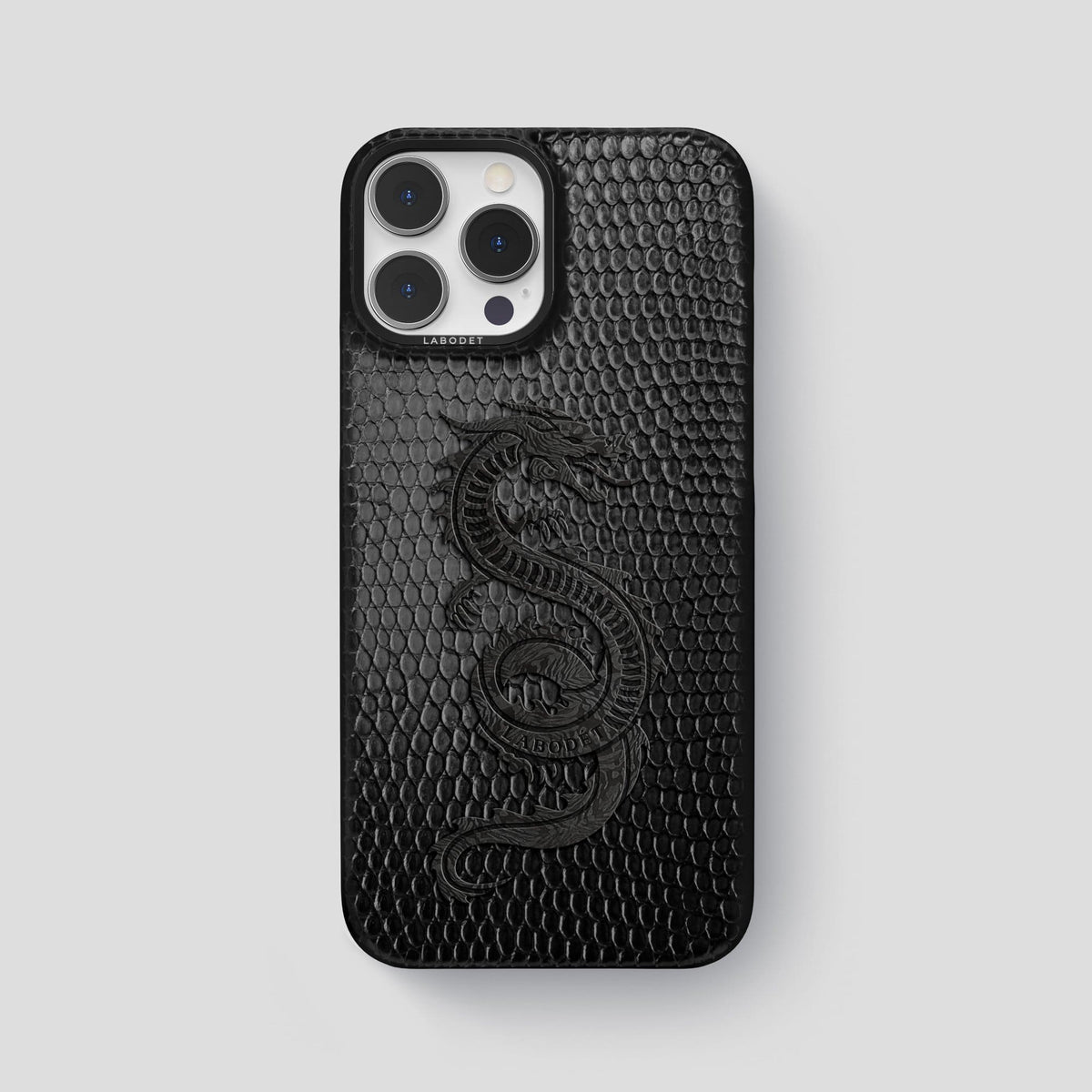 Black iPhone 14 Pro Max Classic Case with Black Metal -1 | Black-Black