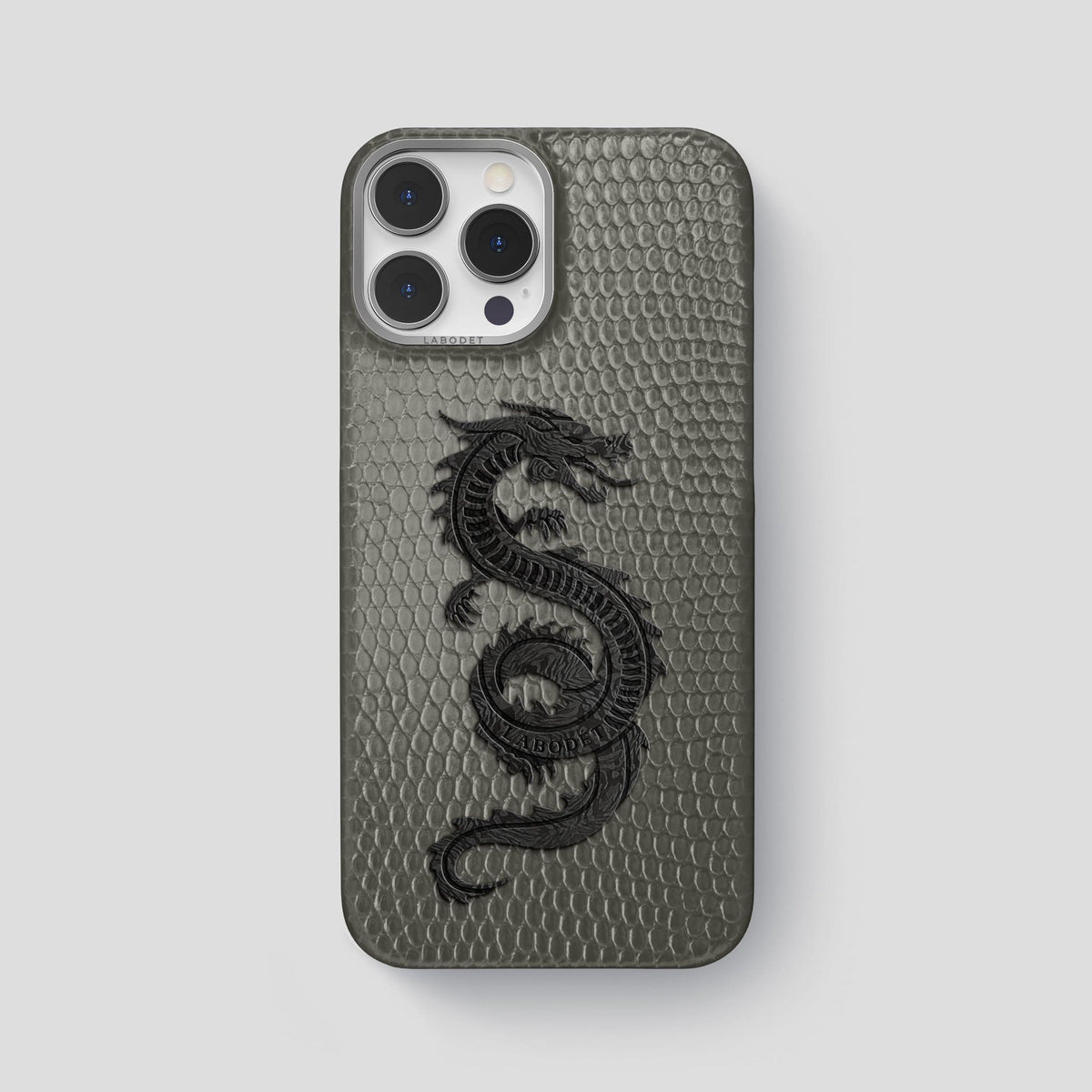 Grey iPhone 14 Pro Max Classic Case with Steel Metal -1 | Grey-Steel