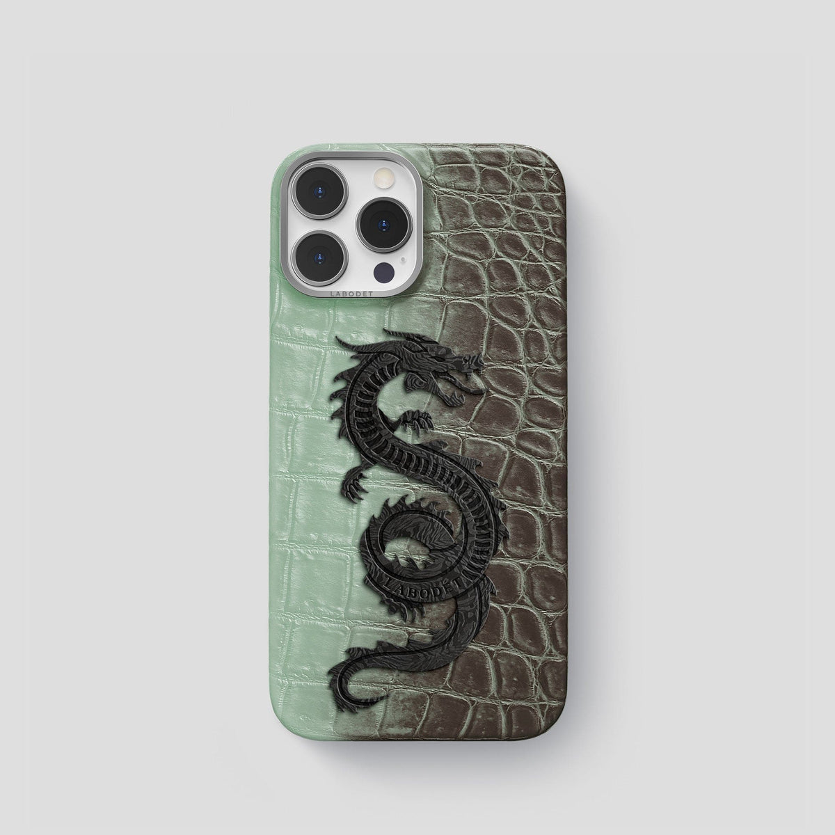 Pistachio iPhone 15 Pro Himalaya Classic Case with Steel Metal -1 | Pistachio-Steel