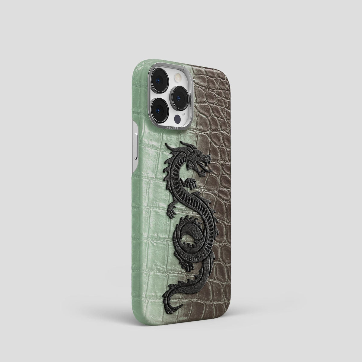 Pistachio iPhone 15 Pro Himalaya Classic Case with Steel Metal -2 | Pistachio-Steel