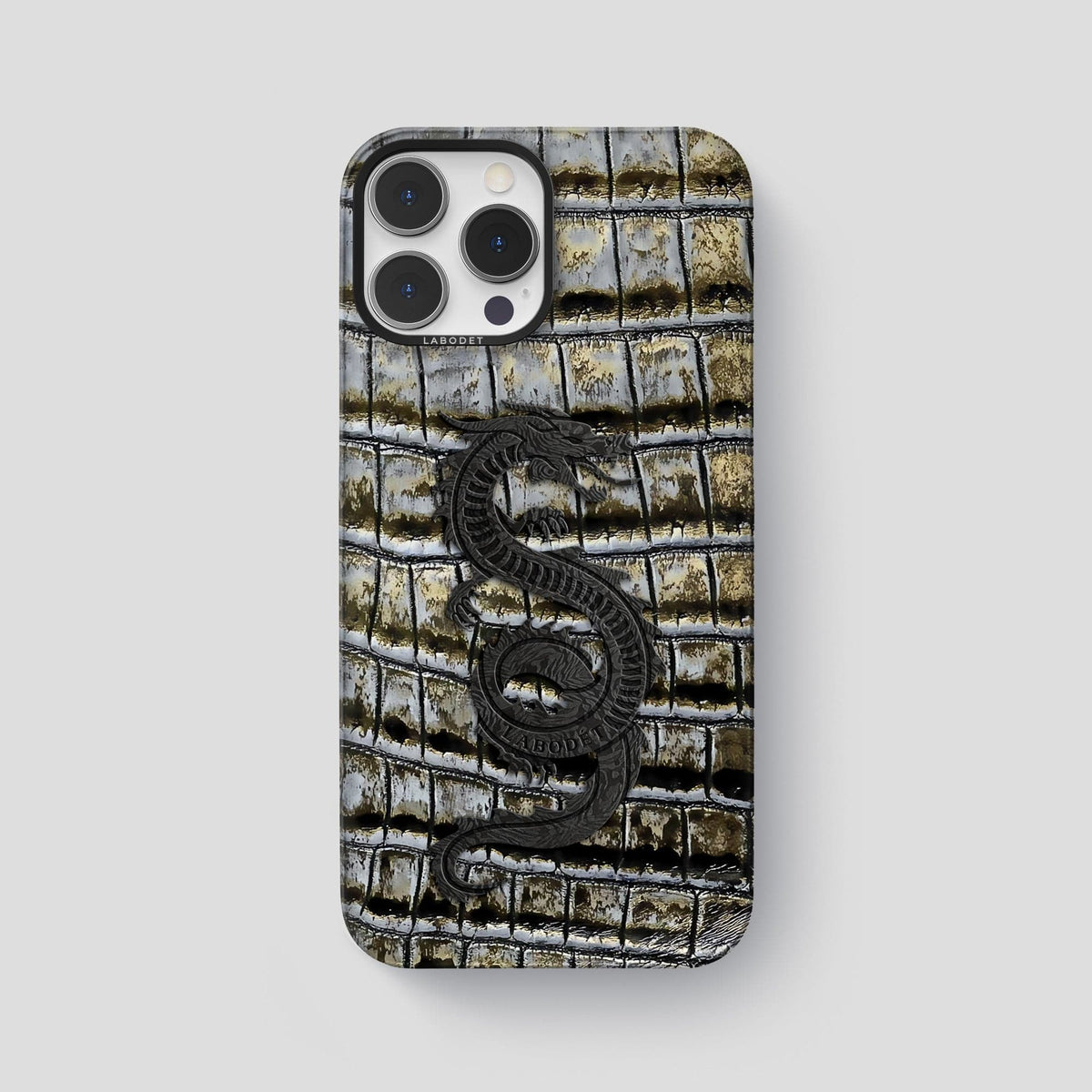Antique-Bronze iPhone 14 Pro Max Himalaya Classic Case with Black Metal -1 | Antique-Bronze-Black